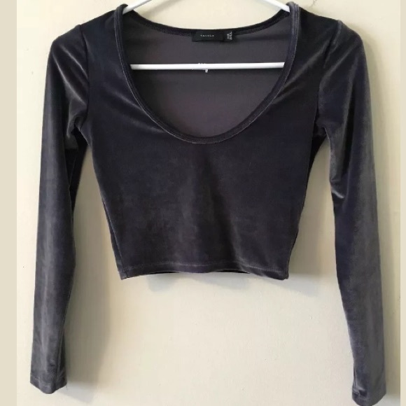 Talula Tops - Talula Aritzia Size XXS Velvet Crop Top